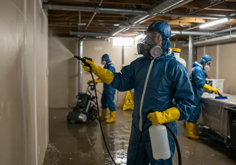 Basement Sanitization and Antimicrobial Treatment process in Pleasant Garden, NC